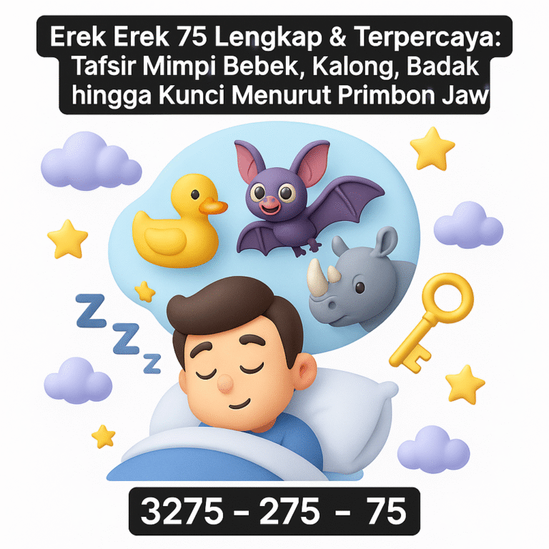 Erek Erek 75 Lengkap & Terpercaya: Tafsir Mimpi Bebek, Kalong, Badak hingga Kunci Menurut Primbon Jawa