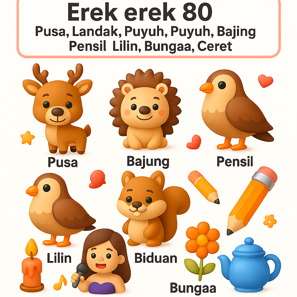 Erek Erek 80 Lengkap: Arti Rusa, Landak, Puyuh & Kode Alam 234D Terbaru