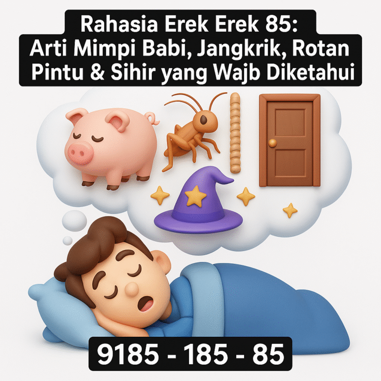 Erek Erek 86 Buaya, Ikan, Ayam, Timun, Salak & Piring Pecah – Rahasia Tafsir Mimpi Paling Dicari!
