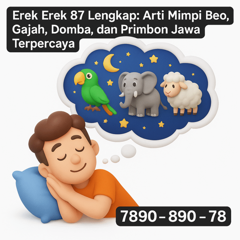 Erek Erek 87 Lengkap: Arti Mimpi Beo, Gajah, Domba, dan Primbon Jawa Terpercaya