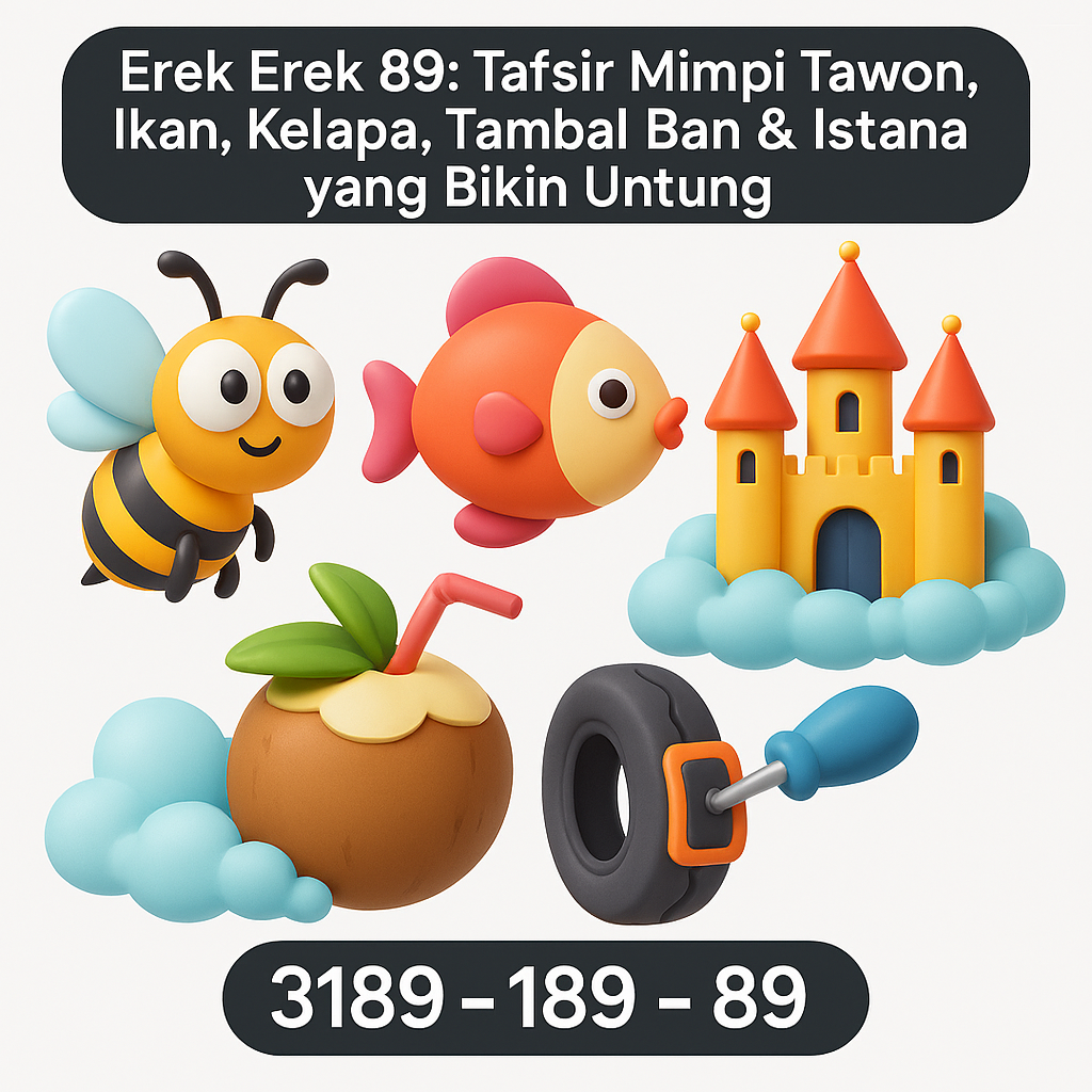 Erek Erek 89: Tafsir Mimpi Tawon, Ikan, Kelapa, Tambal Ban & Istana yang Bikin Untung