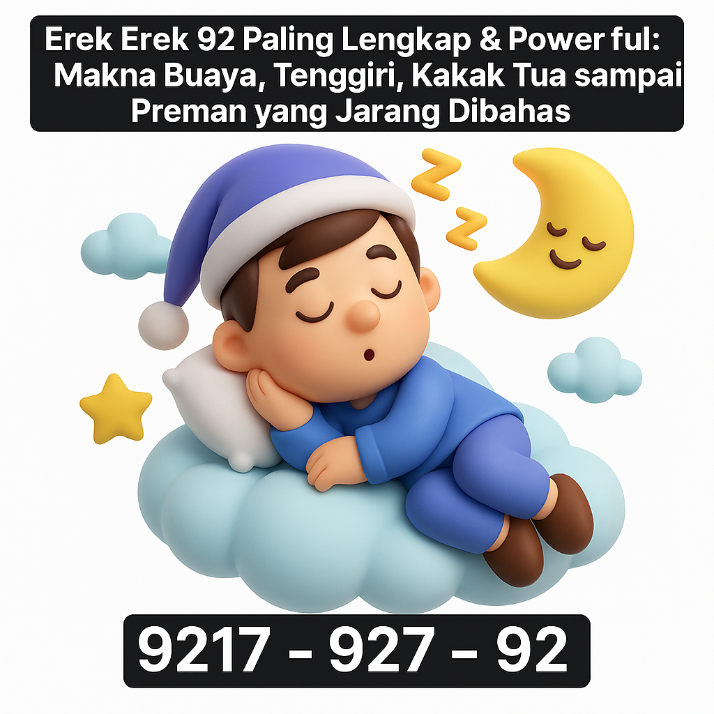 Erek Erek 92 Paling Lengkap & Powerful: Makna Buaya, Tenggiri, Kakak Tua sampai Preman yang Jarang Dibahas