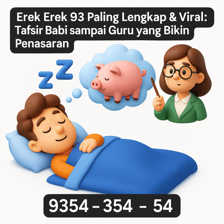 Erek Erek 93 Paling Lengkap & Viral: Tafsir Babi sampai Guru yang Bikin Penasaran