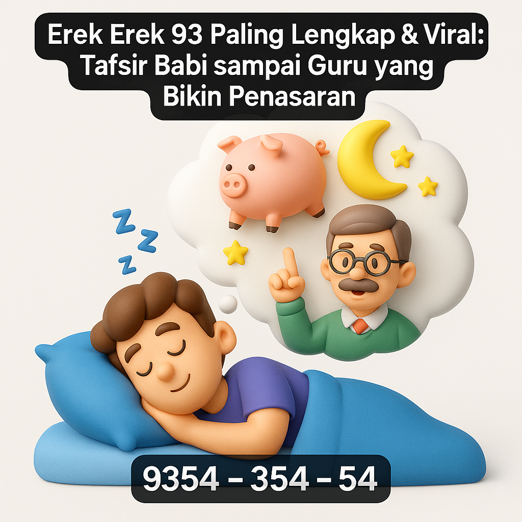 Erek Erek 93 Paling Lengkap & Viral: Tafsir Babi sampai Guru yang Bikin Penasaran