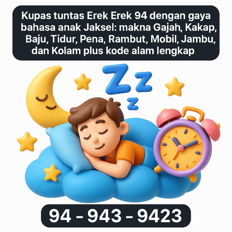 Rahasia Powerful Erek Erek 94: Tafsir Gajah sampai Kolam yang Bikin Penasaran!