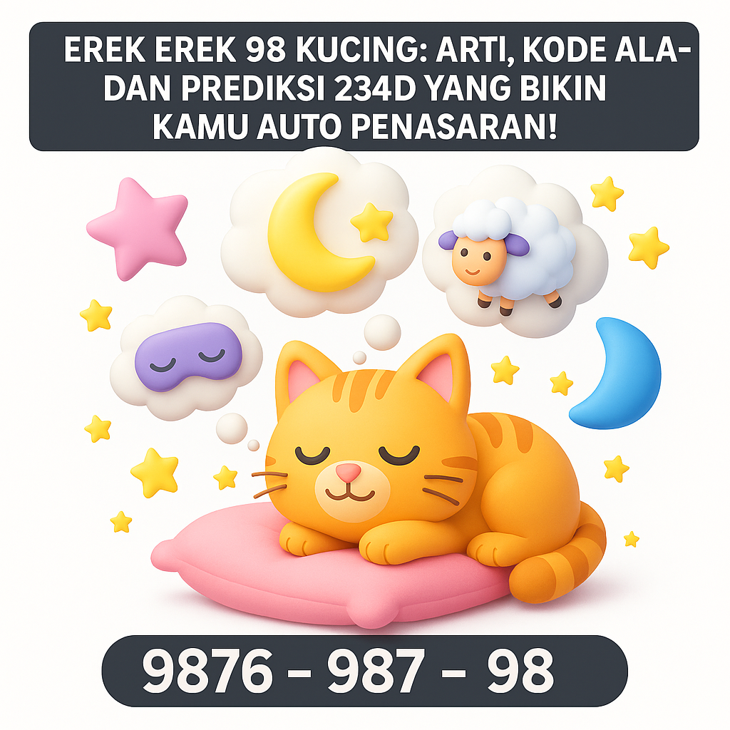 Erek Erek 98 Kucing: Arti, Kode Alam, dan Prediksi 234D yang Bikin Kamu Auto Penasaran!