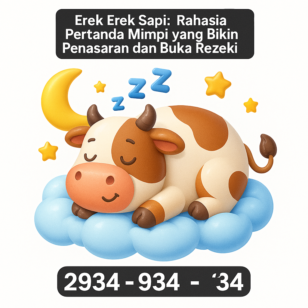 Erek Erek Sapi: Rahasia Pertanda Mimpi yang Bikin Penasaran dan Buka Rezeki