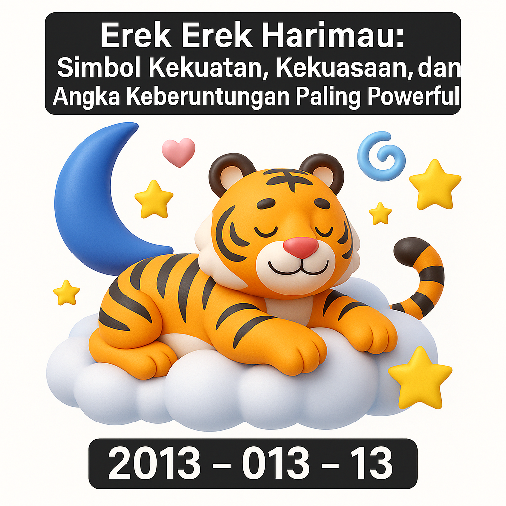 Erek Erek Harimau: Simbol Kekuatan, Kekuasaan, dan Angka Keberuntungan Paling Powerful