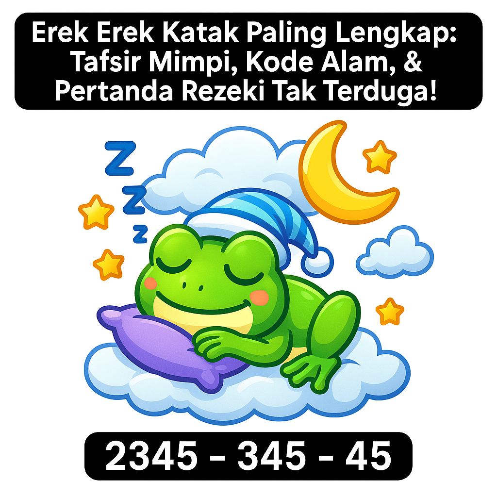 Erek Erek Katak Paling Lengkap: Tafsir Mimpi, Kode Alam, & Pertanda Rezeki Tak Terduga