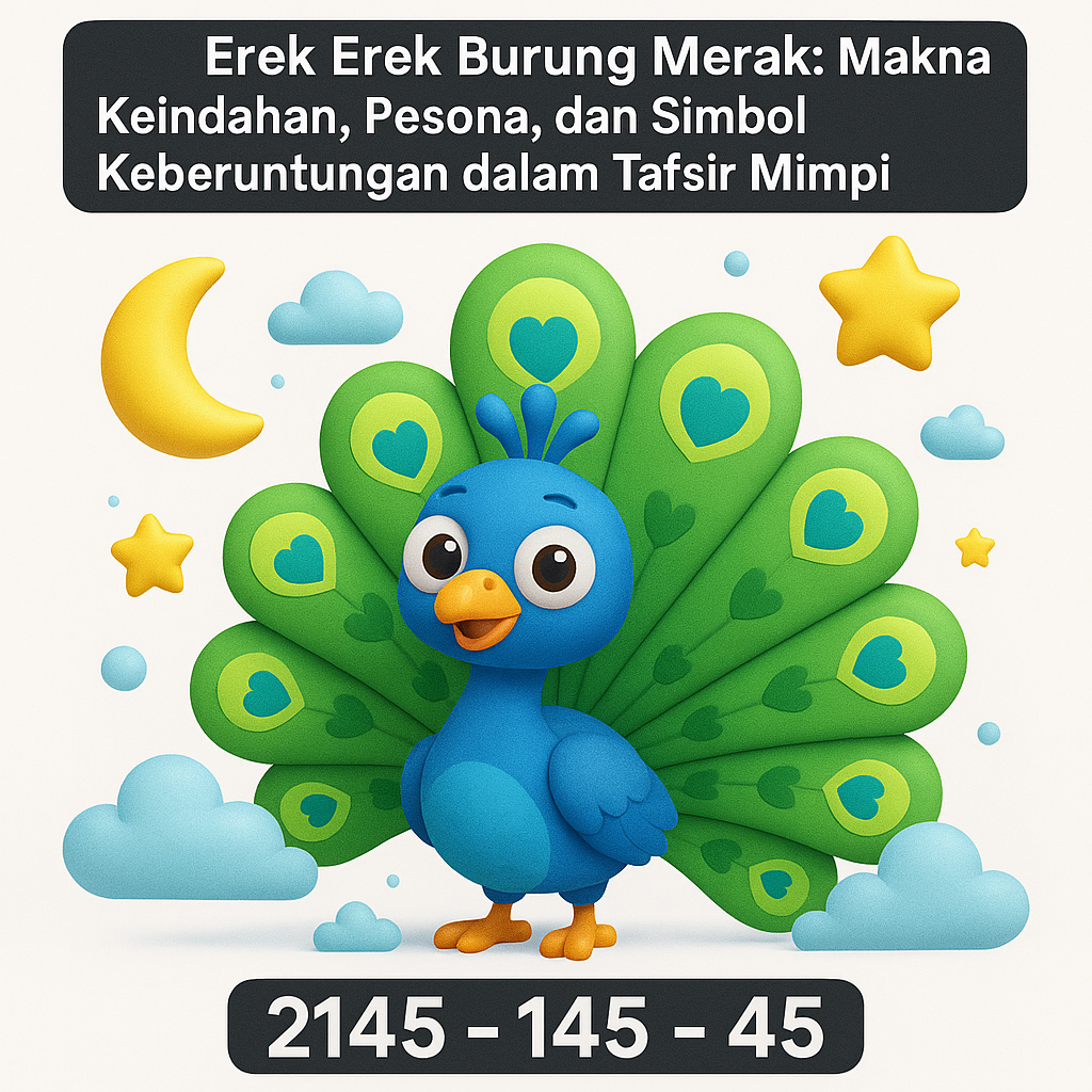 Erek Erek Burung Merak: Makna Keindahan, Pesona, dan Simbol Keberuntungan dalam Tafsir Mimpi