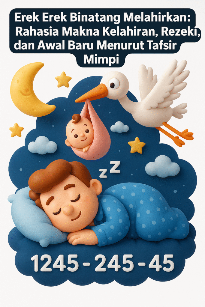 Erek Erek Binatang Melahirkan: Rahasia Makna Kelahiran, Rezeki, dan Awal Baru Menurut Tafsir Mimpi