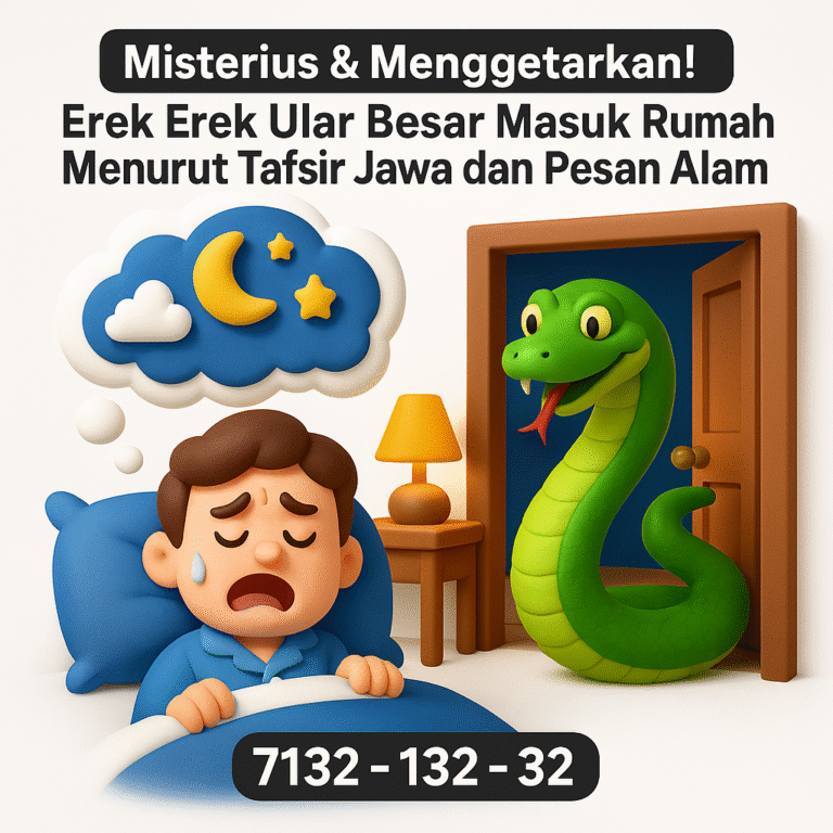 Misterius & Menggetarkan! Erek Erek Ular Besar Masuk Rumah Menurut Tafsir Jawa dan Pesan Alam