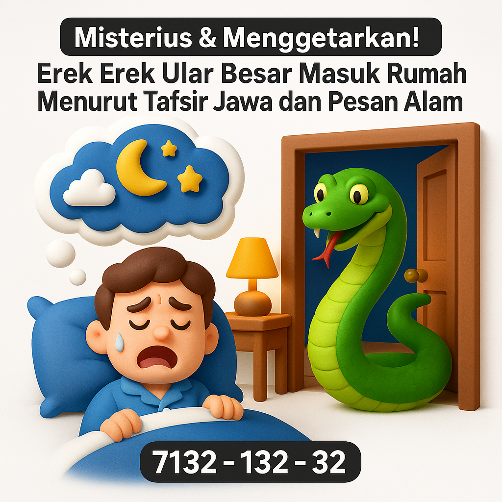 Misterius & Menggetarkan! Erek Erek Ular Besar Masuk Rumah Menurut Tafsir Jawa dan Pesan Alam