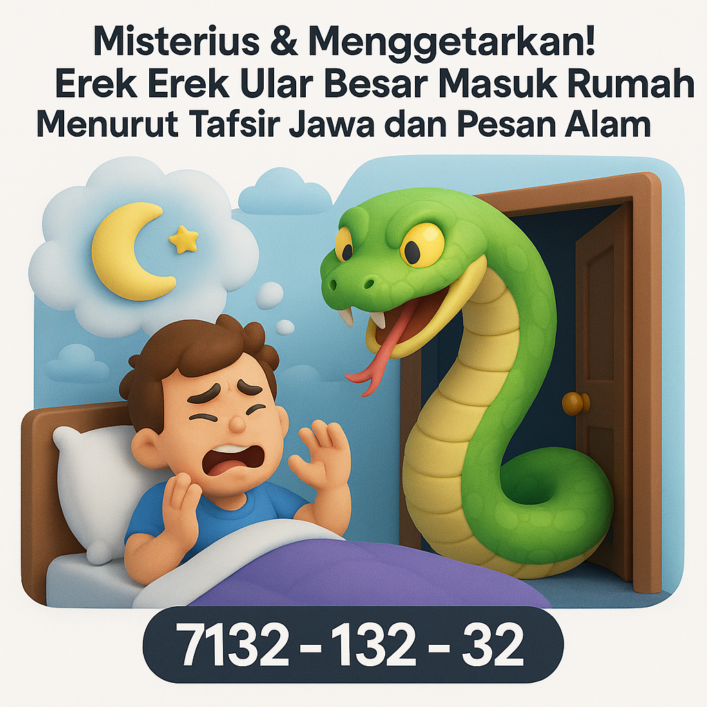Misterius & Menggetarkan! Erek Erek Ular Besar Masuk Rumah Menurut Tafsir Jawa dan Pesan Alam