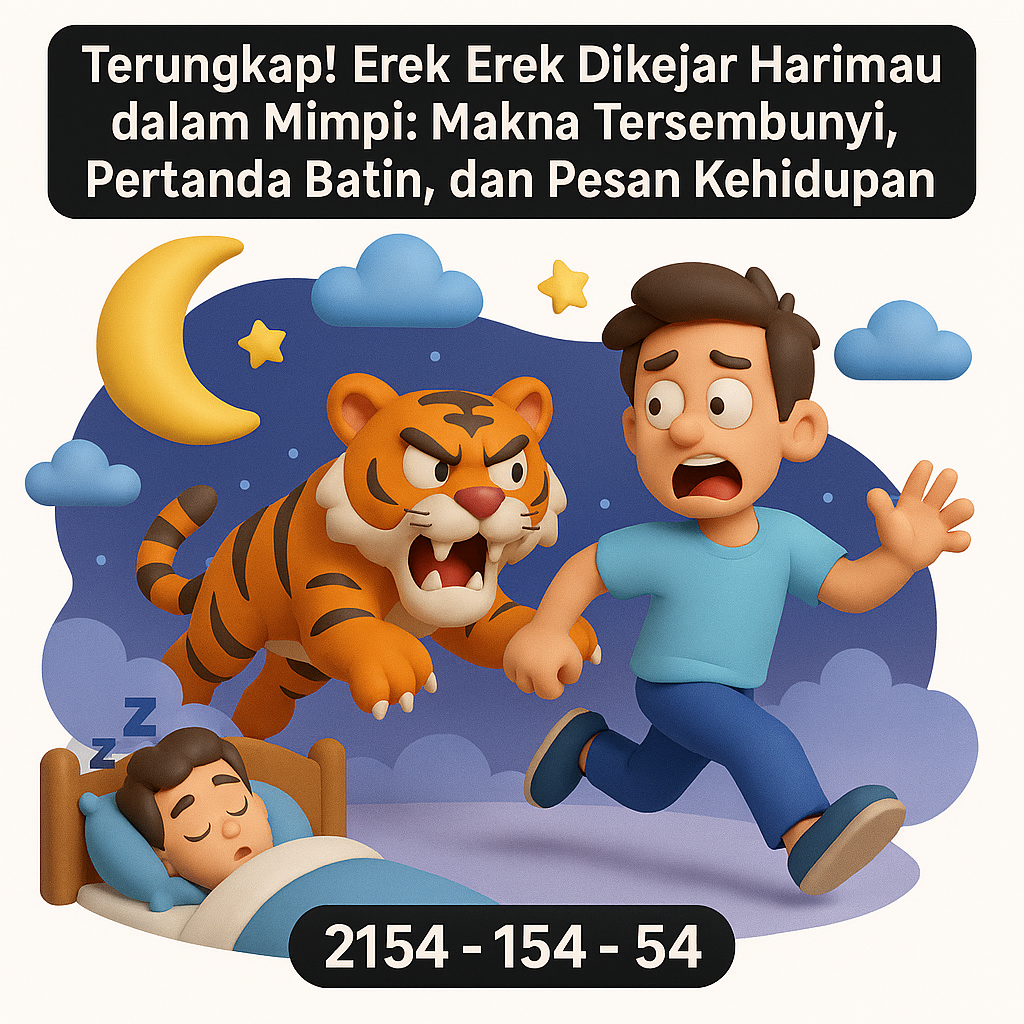 Terungkap! Erek Erek Dikejar Harimau dalam Mimpi: Makna Tersembunyi, Pertanda Batin, dan Pesan Kehidupan