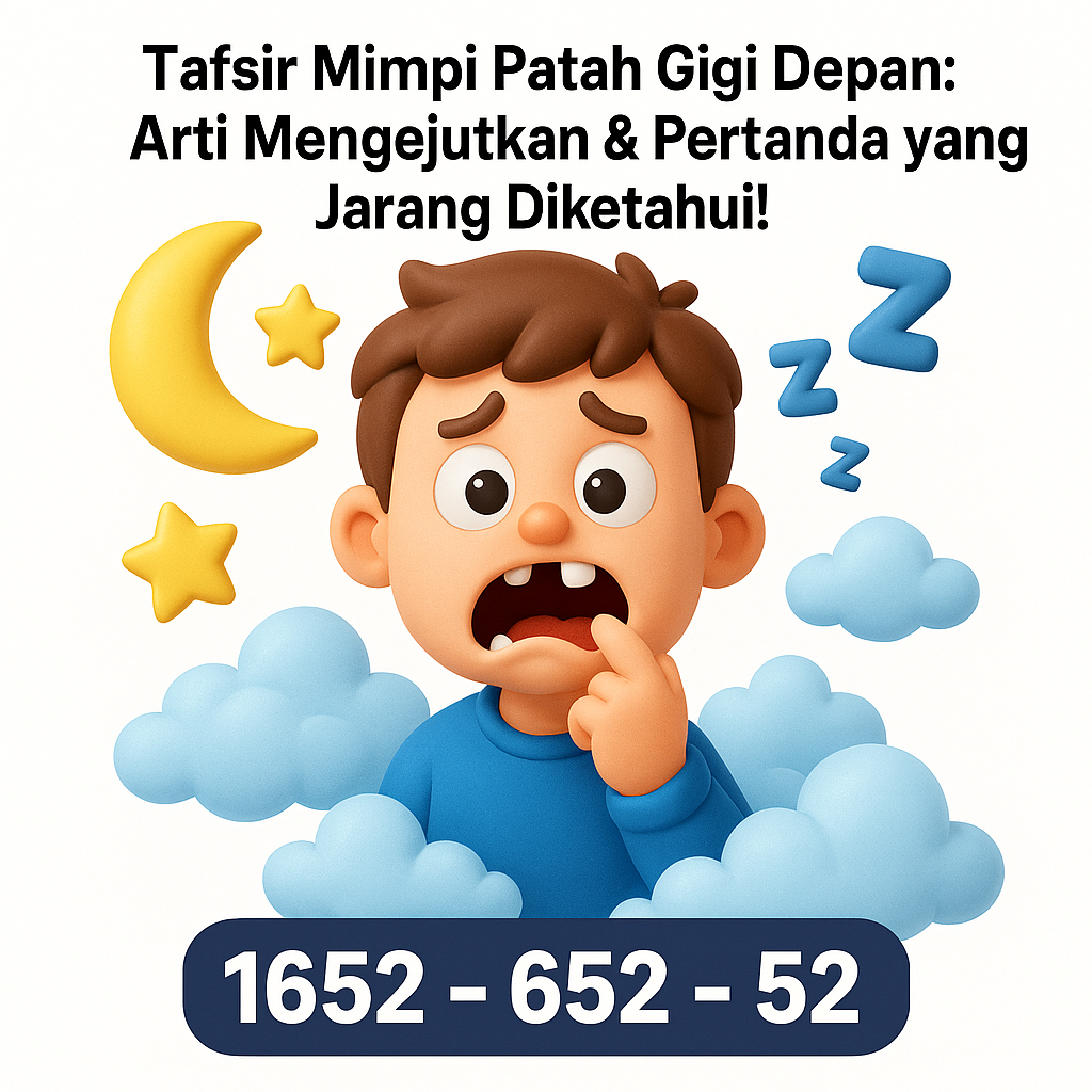 Tafsir Mimpi Patah Gigi Depan: Arti Mengejutkan & Pertanda yang Jarang Diketahui!