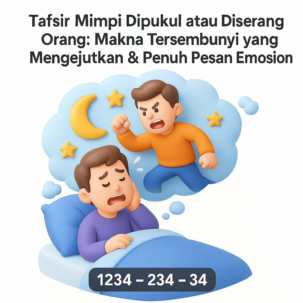Tafsir Mimpi Dipukul atau Diserang Orang secara lengkap dan santai, membahas makna psikologis, spiritual, serta pesan tersembunyi dari mimpi diserang dalam kehidupan sehari-hari.