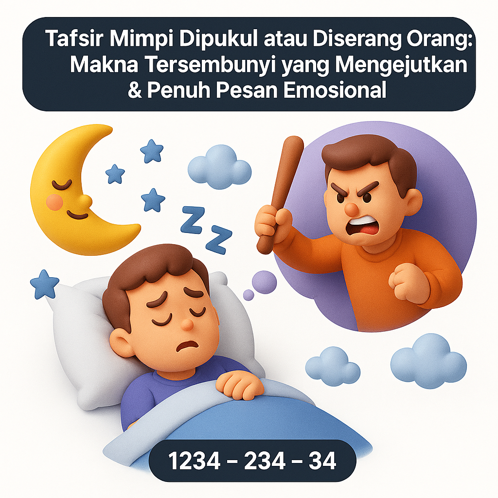 Tafsir Mimpi Dipukul atau Diserang Orang secara lengkap dan santai, membahas makna psikologis, spiritual, serta pesan tersembunyi dari mimpi diserang dalam kehidupan sehari-hari.