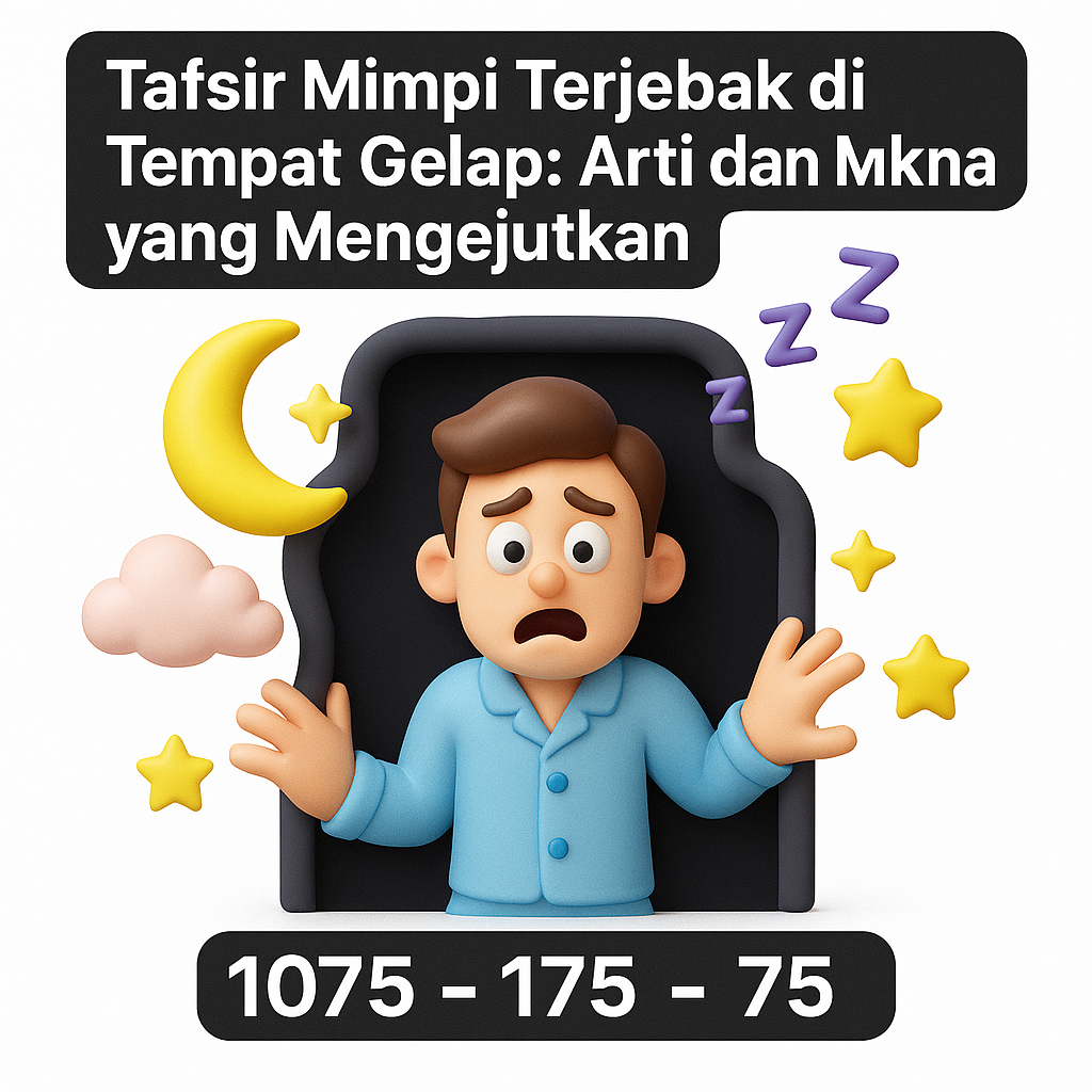 Tafsir Mimpi Terjebak di Tempat Gelap: Arti dan Makna yang Mengejutkan