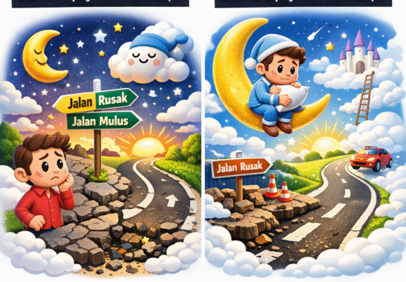 Terungkap! Tafsir Mimpi Melihat Jalan Rusak atau Mulus yang Penuh Makna Kehidupan