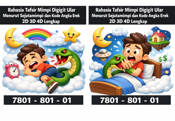 Rahasia Tafsir Mimpi Digigit Ular Menurut Sejutamimpi dan Kode Angka Erek Erek 2D 3D 4D Lengkap