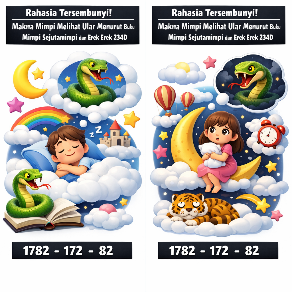 Rahasia Tersembunyi! Makna Mimpi Melihat Ular Menurut Buku Mimpi Sejutamimpi dan Erek Erek 234D