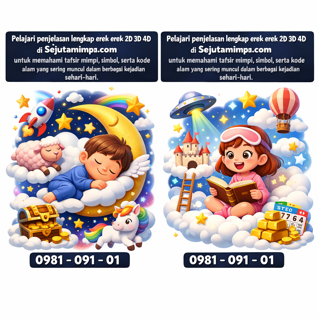 Rahasia Lengkap Erek Erek 2D 3D 4D di Sejutamimpi.com untuk Tafsir Mimpi yang Banyak Dicari