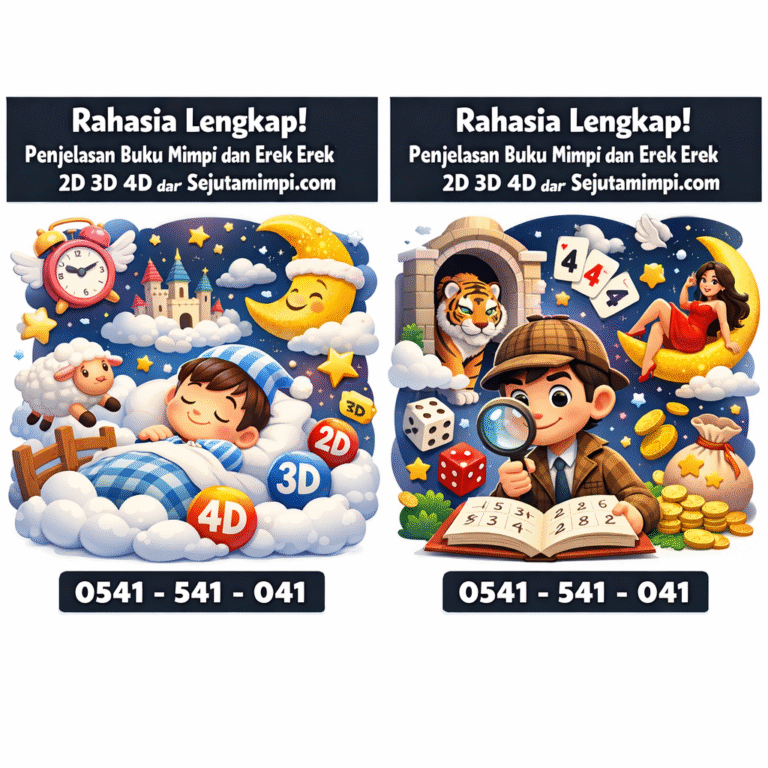 Rahasia Lengkap! Penjelasan Buku Mimpi dan Erek Erek 2D 3D 4D dari Sejutamimpi.com