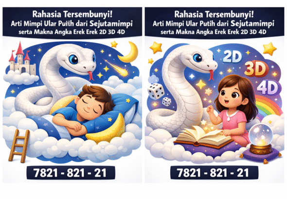 Rahasia Tersembunyi! Arti Mimpi Ular Putih dari Sejutamimpi serta Makna Angka Erek Erek 2D 3D 4D