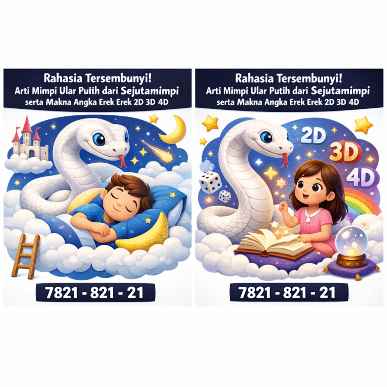 Rahasia Tersembunyi! Arti Mimpi Ular Putih dari Sejutamimpi serta Makna Angka Erek Erek 2D 3D 4D