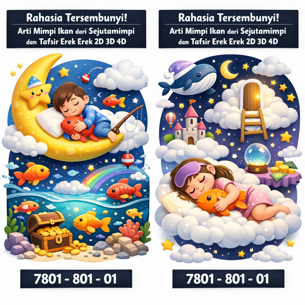 Rahasia Tersembunyi! Arti Mimpi Ikan dari Sejutamimpi dan Tafsir Erek Erek 2D 3D 4D