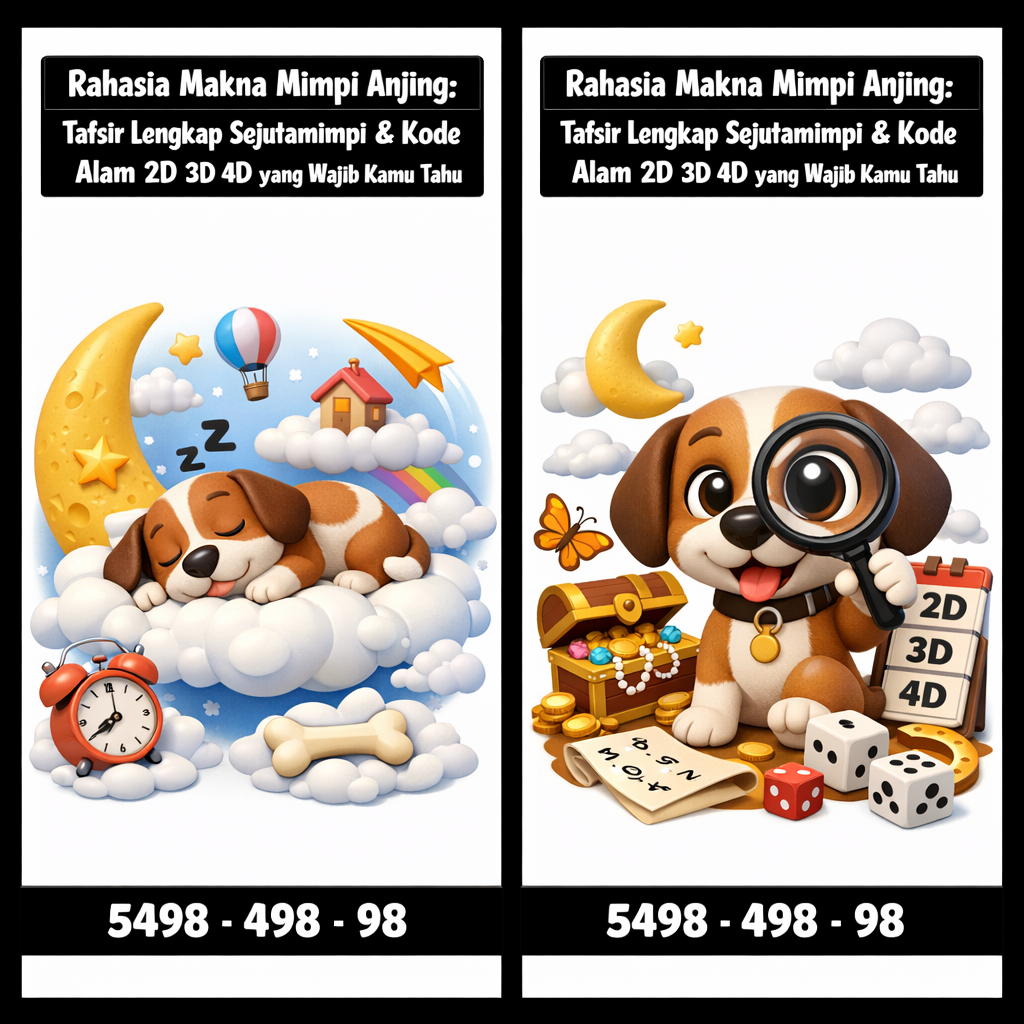 Rahasia Makna Mimpi Anjing: Tafsir Lengkap Sejutamimpi & Kode Alam 2D 3D 4D yang Wajib Kamu Tahu