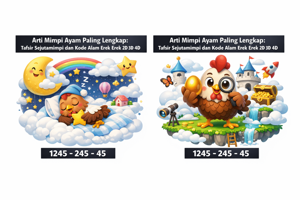 Arti Mimpi Ayam Paling Lengkap: Tafsir Sejutamimpi dan Kode Alam Erek Erek 2D 3D 4D