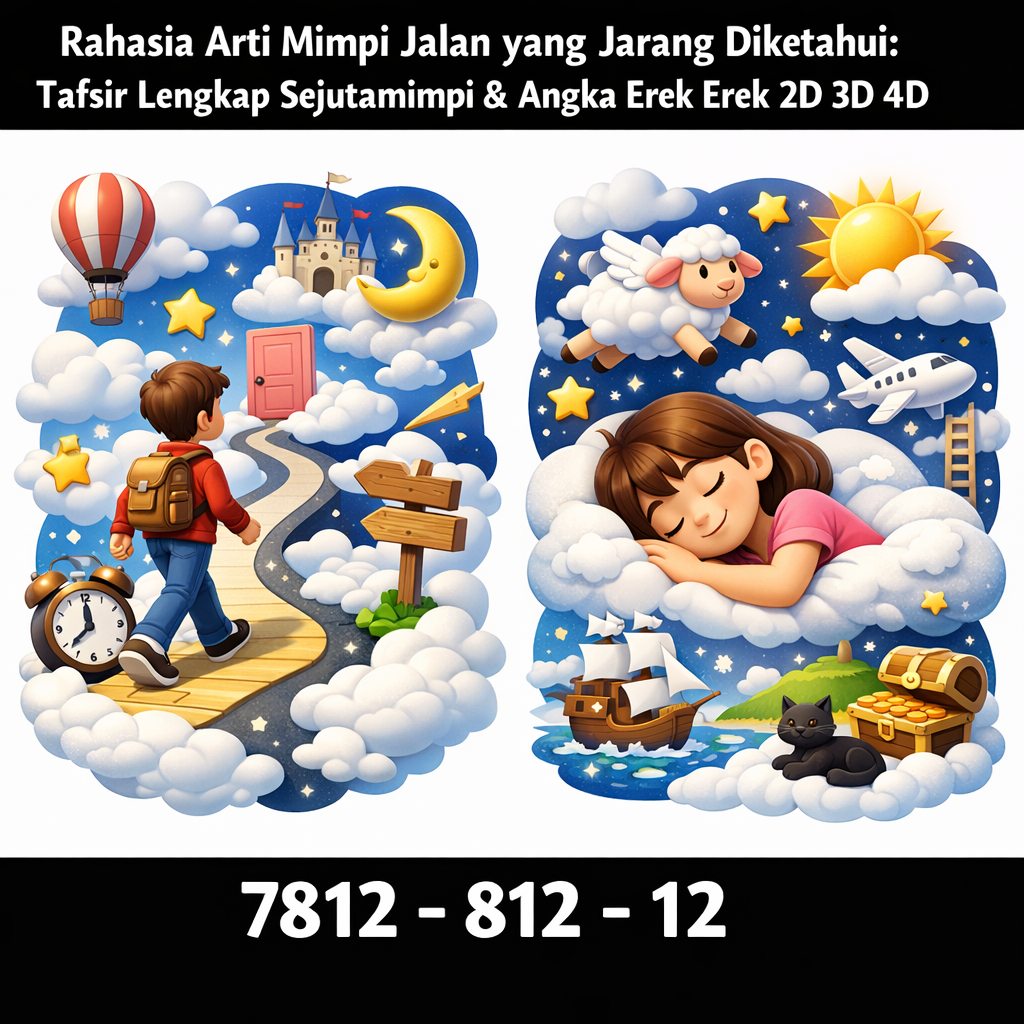Rahasia Arti Mimpi Jalan yang Jarang Diketahui: Tafsir Lengkap Sejutamimpi & Angka Erek Erek 2D 3D 4D