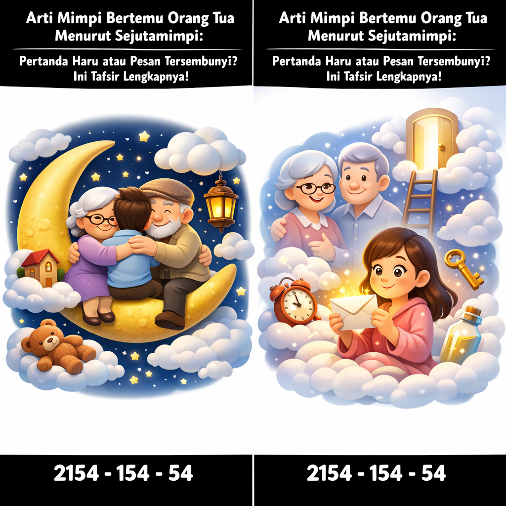 Arti Mimpi Bertemu Orang Tua Menurut Sejutamimpi: Pertanda Haru atau Pesan Tersembunyi? Ini Tafsir Lengkapnya!