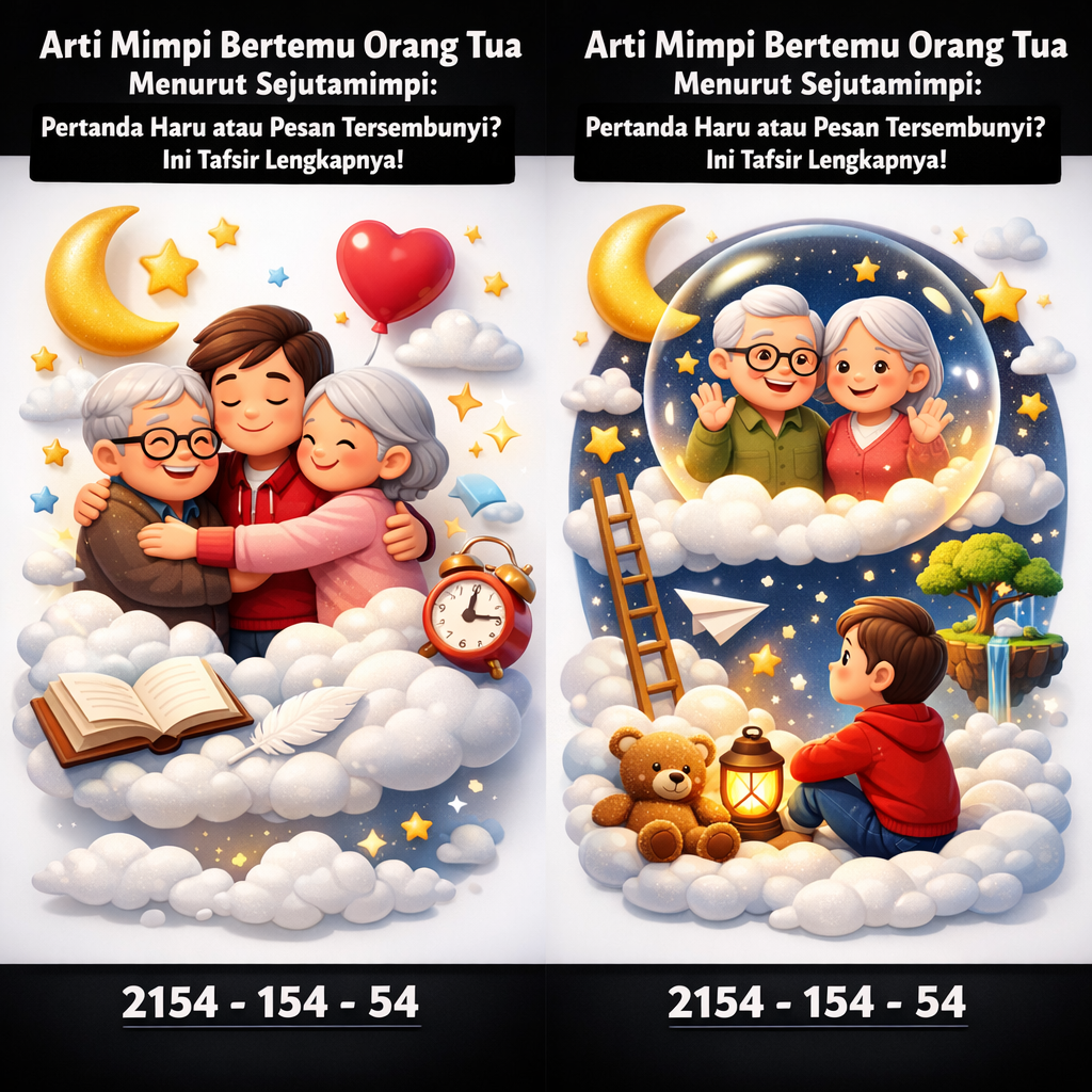 Arti Mimpi Bertemu Orang Tua Menurut Sejutamimpi: Pertanda Haru atau Pesan Tersembunyi? Ini Tafsir Lengkapnya!