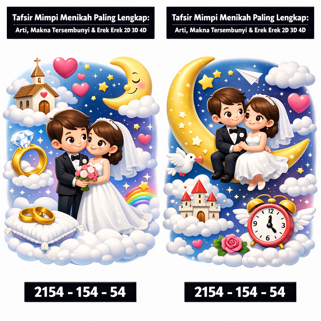 Tafsir Mimpi Menikah Paling Lengkap Dari Sejutamimpi: Arti, Makna Tersembunyi & Erek Erek 2D 3D 4D