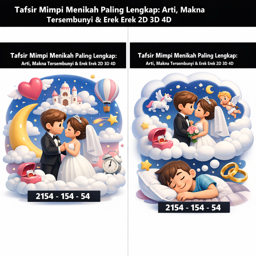 Tafsir Mimpi Menikah Paling Lengkap Dari Sejutamimpi: Arti, Makna Tersembunyi & Erek Erek 2D 3D 4D