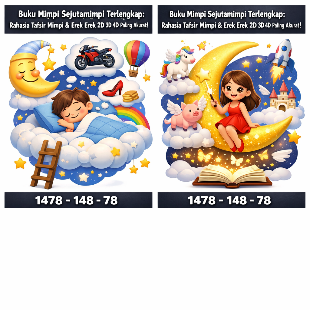 Buku Mimpi Sejutamimpi Terlengkap: Rahasia Tafsir Mimpi & Erek Erek 2D 3D 4D Paling Akurat!