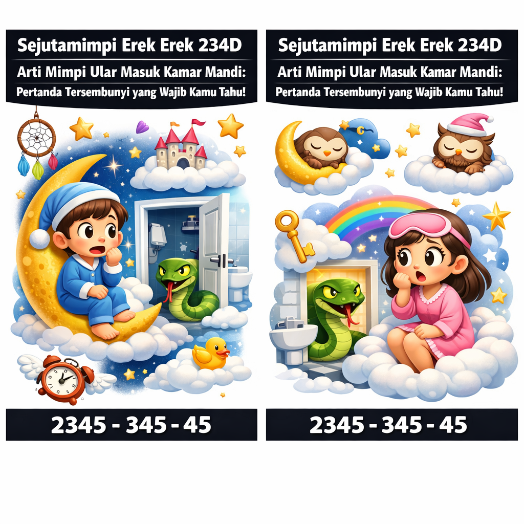 Sejutamimpi Erek Erek 234D Arti Mimpi Ular Masuk Kamar Mandi: Pertanda Tersembunyi yang Wajib Kamu Tahu!