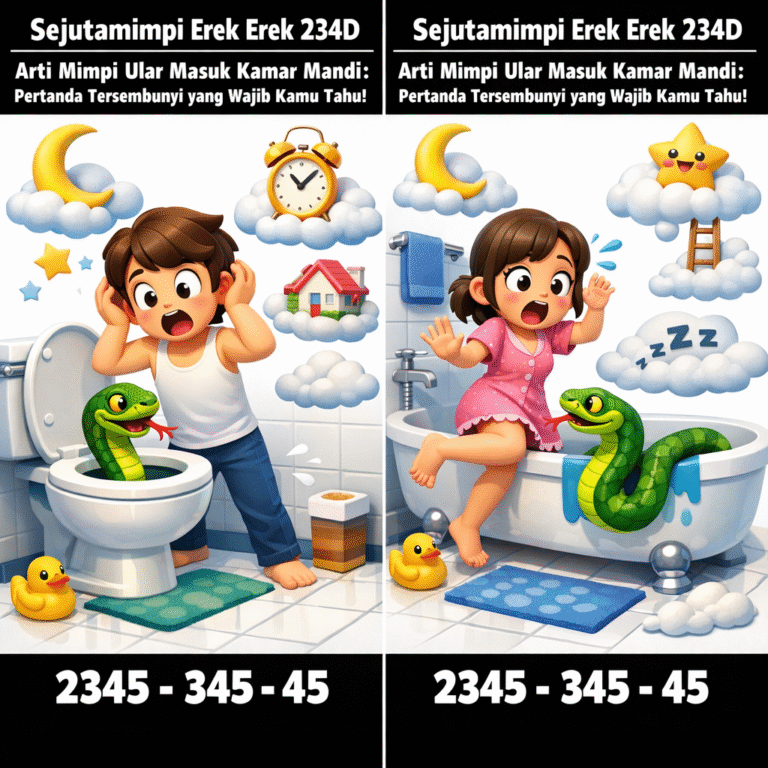 Sejutamimpi Erek Erek 234D Arti Mimpi Ular Masuk Kamar Mandi: Pertanda Tersembunyi yang Wajib Kamu Tahu!