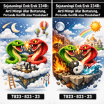 Sejutamimpi Erek Erek 234D membahas arti mimpi ular bertarung secara lengkap, santai, dan mudah dipahami. Temukan tafsir, makna simbolik, serta kode alam arti mimpi ular bertarung di sini.