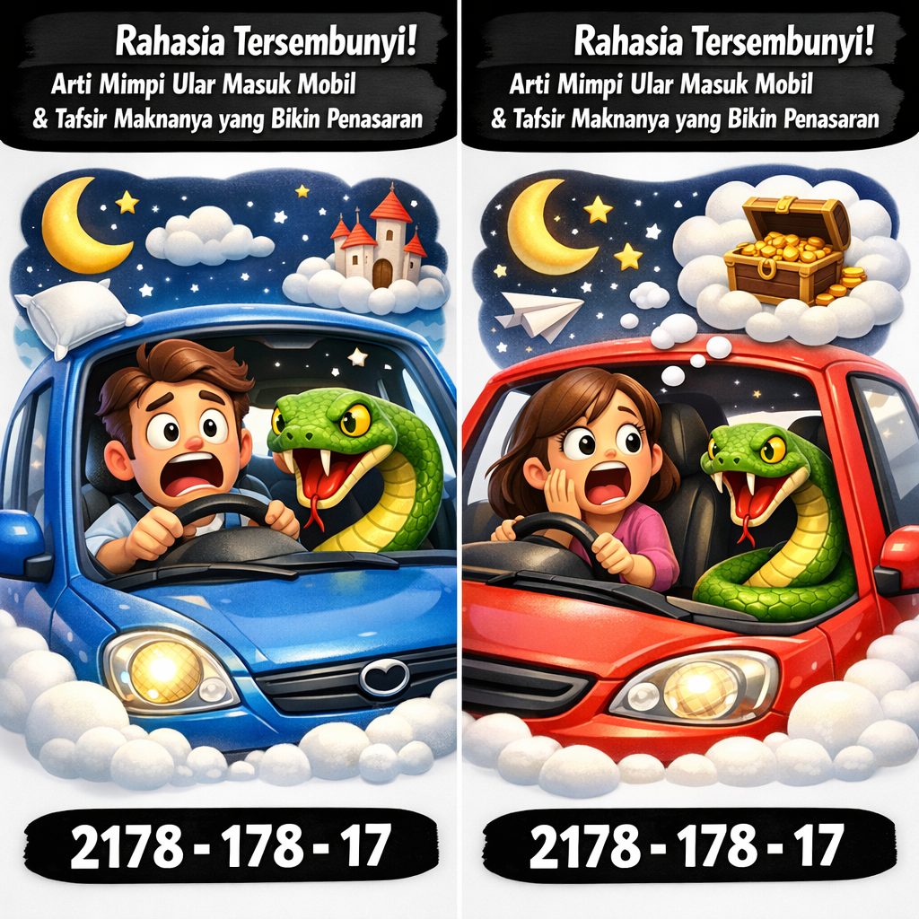 Temukan arti mimpi ular masuk mobil secara lengkap dan mendalam. Pelajari makna, tafsir, dan kode alam dari arti mimpi ular masuk mobil yang penuh misteri.