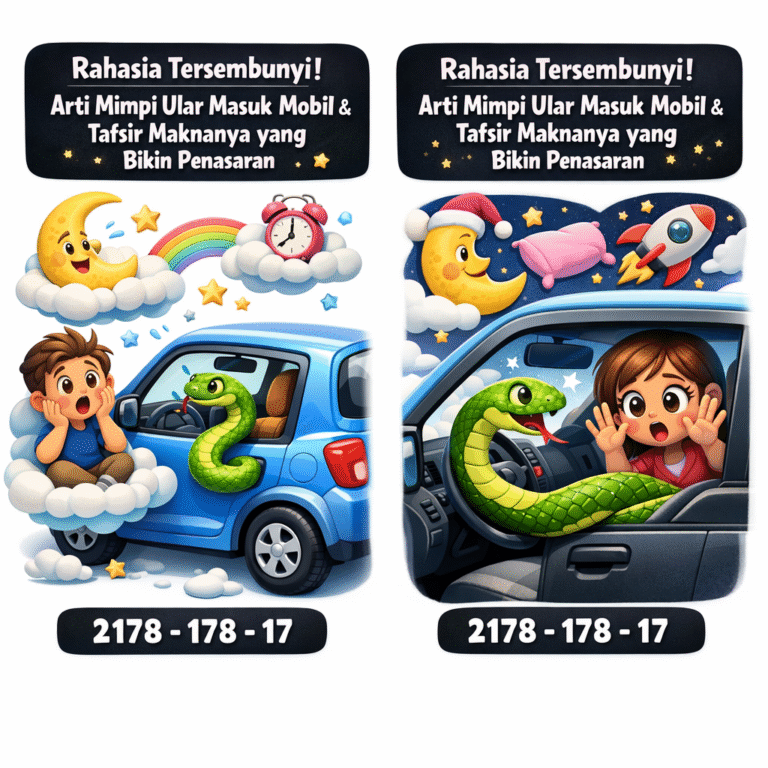 Temukan arti mimpi ular masuk mobil secara lengkap dan mendalam. Pelajari makna, tafsir, dan kode alam dari arti mimpi ular masuk mobil yang penuh misteri.