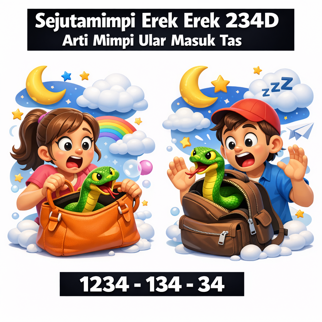 Sejutamimpi Erek Erek 234D Arti Mimpi Ular Masuk Tas