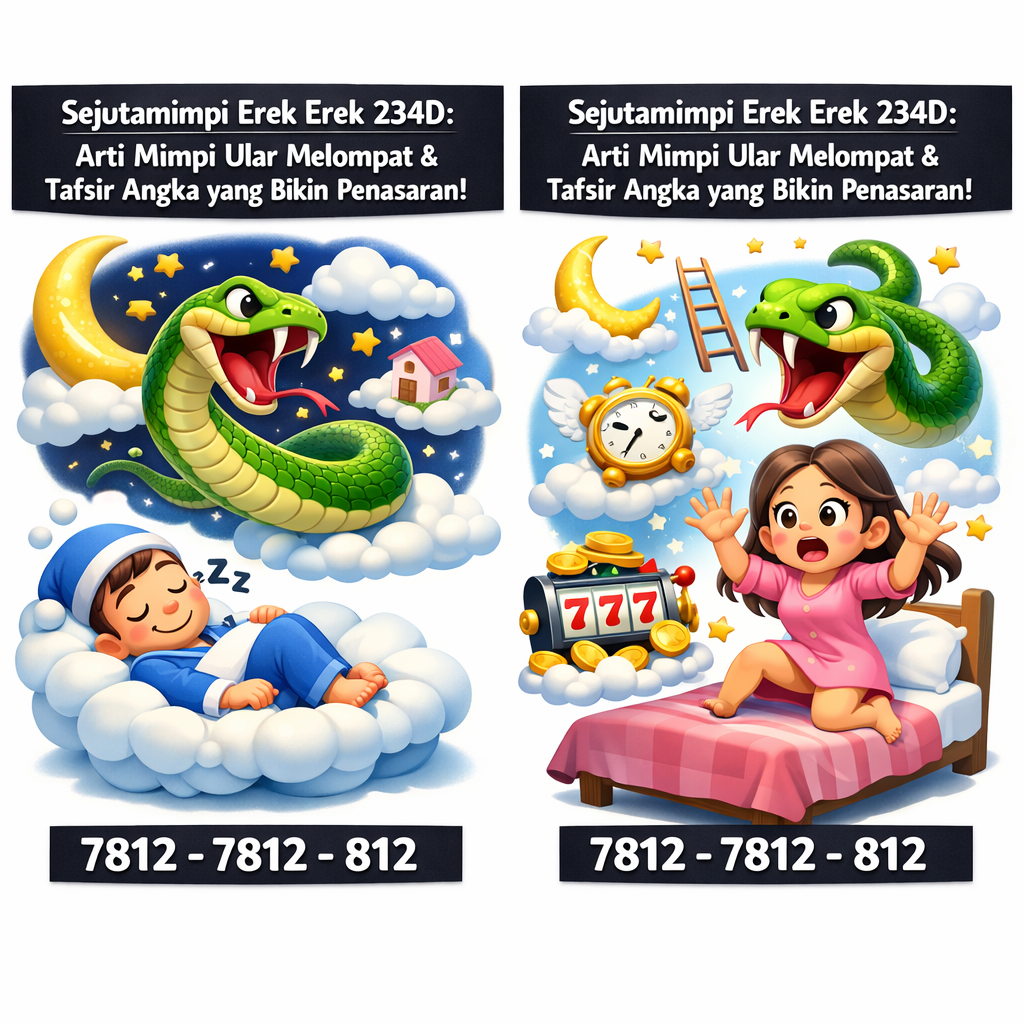 Sejutamimpi Erek Erek 234D: Arti Mimpi Ular Melompat & Tafsir Angka yang Bikin Penasaran!