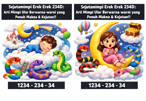 Sejutamimpi Erek Erek 234D: Arti Mimpi Ular Berwarna-warni yang Penuh Makna & Kejutan!