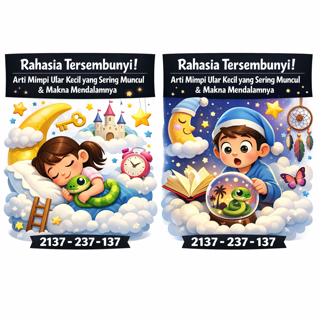 Rahasia Tersembunyi! Arti Mimpi Ular Kecil yang Sering Muncul & Makna Mendalamnya