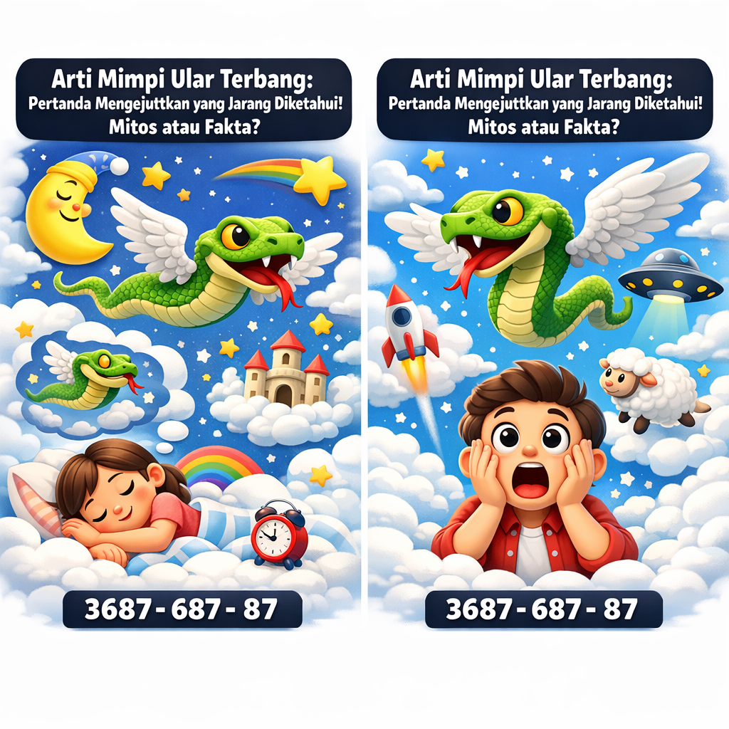 Arti Mimpi Ular Terbang: Pertanda Mengejutkan yang Jarang Diketahui! Mitos atau Fakta?