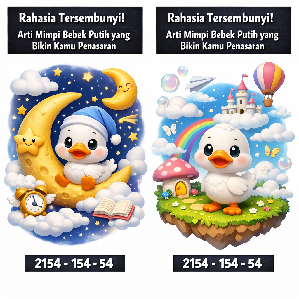 Rahasia Tersembunyi! Arti Mimpi Bebek Putih yang Bikin Kamu Penasaran